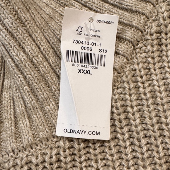 Old Navy Men's Tan Zip-Up Sweater - Picture 4 of 4